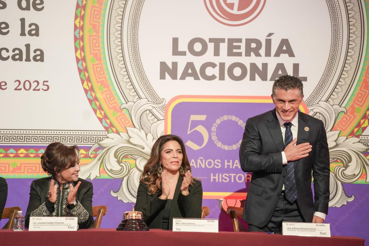 Premio Mayor para Tlaxcala: Alfonso Sánchez García presencia sorteo conmemorativo por los 500 años de la ciudad